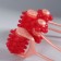 Facial masster "Four wheels", 25 × 9 × 7 cm, orange/red color