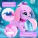 Interactive toy "Magic pets: cute puppy", reacts to touches and pop