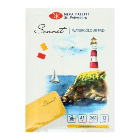 Artistic set for drawing 32 items, ZHK "Sonnet" (gouache 17 colors + Liners 8 pieces + related materials) in plastic boxing-8