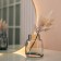 Decorative vase of glass, 127 × 80 × 147 mm, color gray color