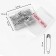 English pins, 22 mm, 80 pcs, silver color