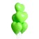 Ball polymer 18 "" Neon heart ", the color is green