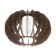 Stellato 3, 1x60W E27 lamp, Nickel color