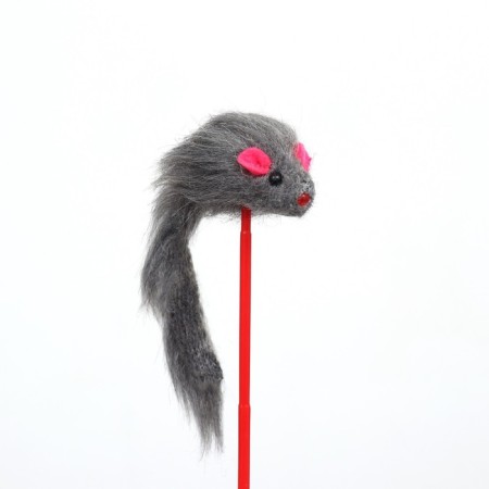 Dear of artificial fur "Fluffy", gray-2