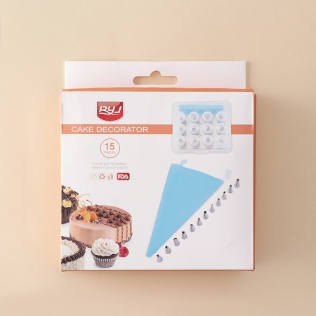 Confectionery set, 15 items: 12 nozzles in boxing, 1 adapter, confectionery bag-3