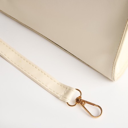 Bag Female Tout with zipper, milk color-4