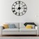 Wall clock, series: loft, "talent", discrete move, D-60 cm