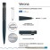 Switching handle, 1.0 mm, BrunovisConti verona, blue rod, metal case Soft Touch Blue, in case