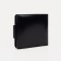 Male purse on a button, for bills, for cards, for coins, black color
