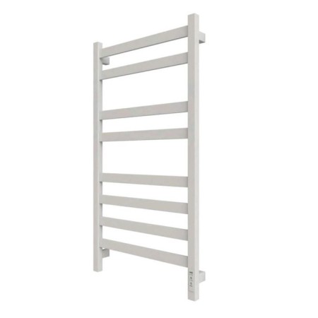 Electric towel Grois Bruno, 400x800 mm, 8 crossbars, lower, white-1