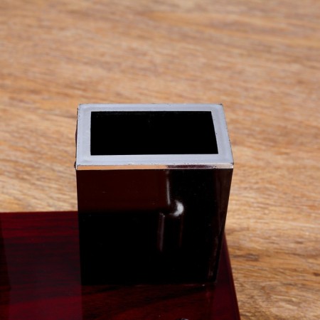 Table 5B1 set with a business card and clock, cherry 34x20x13 cm-8