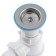 Siphon for sipi "Ani Plast" grotto A0110, 1 1/2 "x 40 mm, with a corrugated pipe 40 x 50 mm