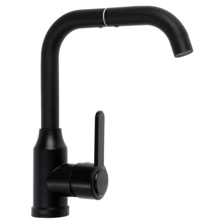 Zein Z3702 kitchen mixer, swiveling 20 cm high, ABS plastic, black-3