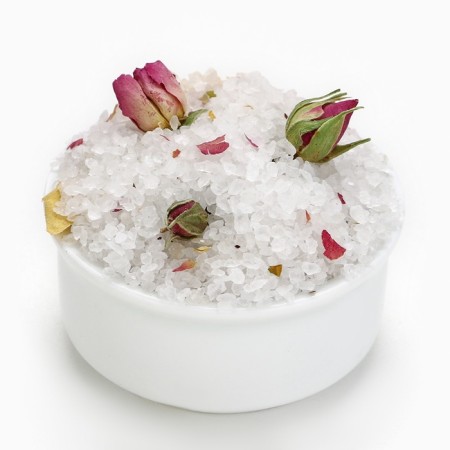 Bath salt with rose and calendula petals, 150 g, rose and calendula, pure happiness-2