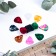 Set of mediators: Holder on the Guitar Stage + 10 Music Life mediators, 0.46mm, mix
