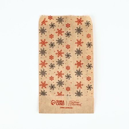 Package Package package, craft, “Happy New Year!”, 8 x 16 cm without a window, New Year-2
