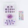 Baby overhead nails "Rainbow Unicorn", 12 pcs, a set with a bracelet and hairpins