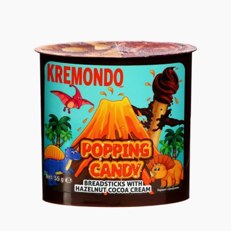 "Kremondo" a set of walnut pasta with cocoa and explosive caramel and bread sticks 55 g