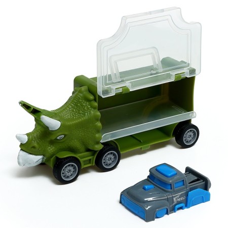 Dino Carrier truck, 3 cars, launch station, accessories-4