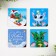 Magnetic bookmarks "wonderful bookmarks", on a postcard, 4 pcs
