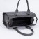 Women's bag El Masta with a zipper, external pocket, long belt, graphite color
