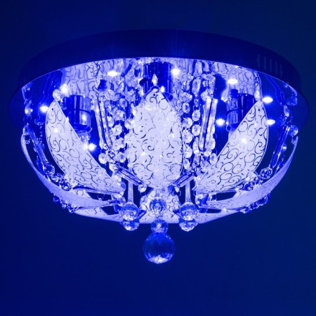 Svetogor chandelier "Grodno" 4x60W E27 LED lighting chrome 40x40cm-6