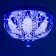 Svetogor chandelier "Grodno" 4x60W E27 LED lighting chrome 40x40cm