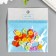 A set of buttons of decorative plastic "flowers" 1.2x1.2 cm, mix