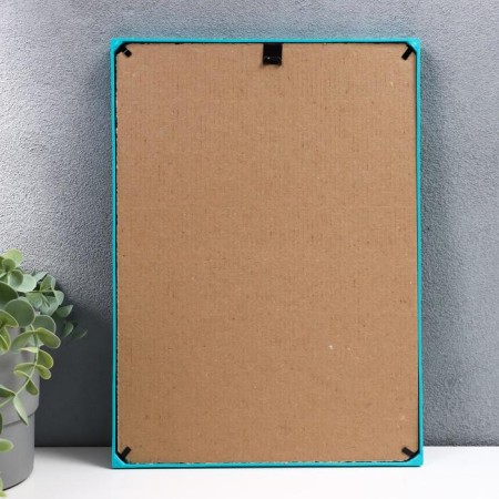 Photo frame L-3 21x30 cm turquoise (plastic screen)-2