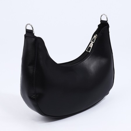 Bag-baget with a zipper, black color-2