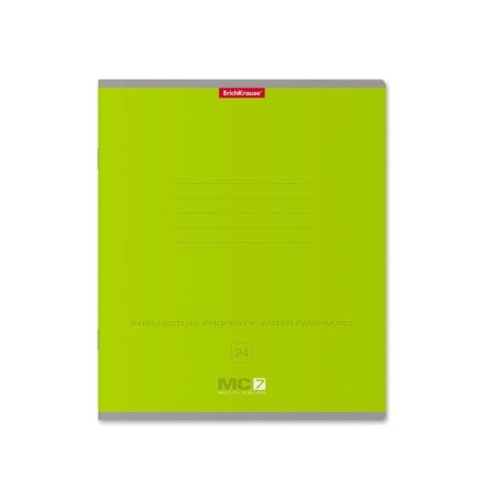 Notebook 24 sheets in a cage, erichkrause "MC-7", cover coated a cardboard, an offset unit, whiteness 100%, mix-6