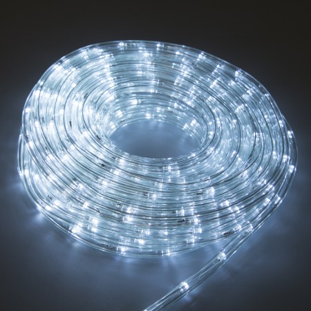 Luazon Lighting 10 mm light cord, IP65, 20 m, 24 LED/m, 220 V, 8 modes, white glow-7