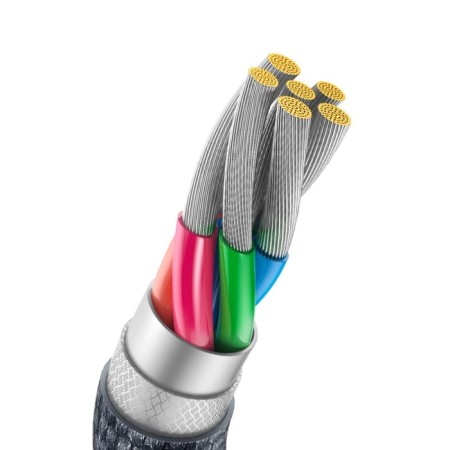 Cable Baseus, Type -C - USB, 5 A, 100 W, 1.2 m, black-5
