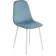 Capri Metal/velor, white/blue 44x52x86 cm stool