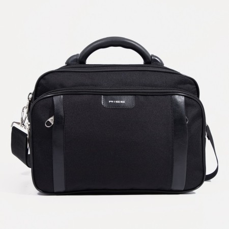 Male bag, rise, black color