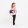 Baby backpack on lightning, 3 outer pockets, pink color