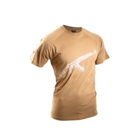 T -shirt 7.62 Kalashnikov, size 44, Print Coyot