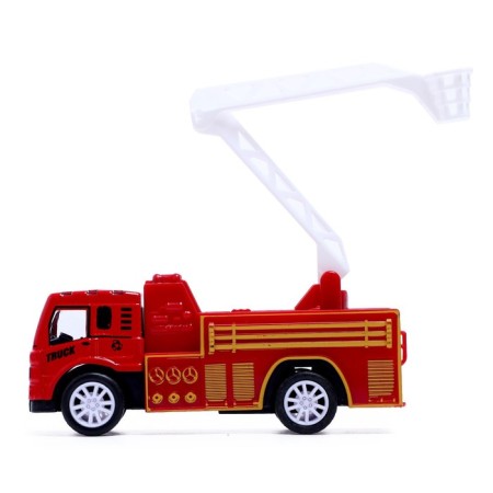 Set of metal machines "Fire Brigade", inertia, 3 pieces-2