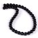 Beads made of natural stone "Black Agat" set 36 pcs., Size 1 pc. - 10 mm