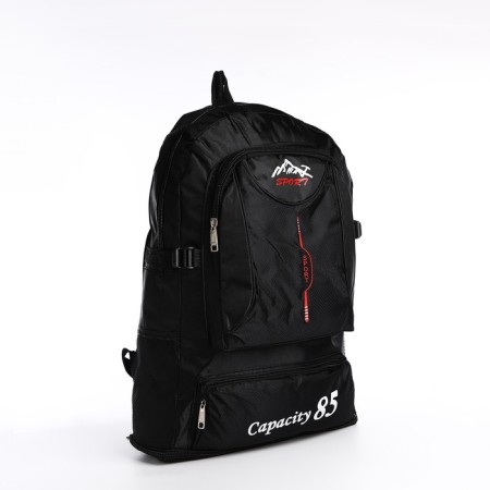 A backpack with a lightning with an increase, 55l, 5 external pockets, black color-2