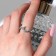 The Ring "Crescent" was minimal, the color is silver, dimensionless