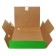 Archive folder with ties, microhofrocardon, 100mm, green, up to 900l.