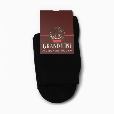 Women's socks Makra inside, black color, size 23-2