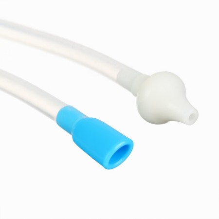 Children's nasal aspirator, with a diverted pipe, blue color-6
