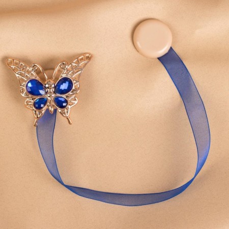 Picking for curtains "Blue Blue", 6 × 5 cm, blue color-1