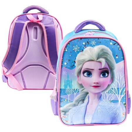 School backpack, 39 cm x 30 cm x 14 cm "Elsa", cold heart-1