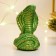 Figure "Cobra Malaya" Green with gilding, 6x4x4cm