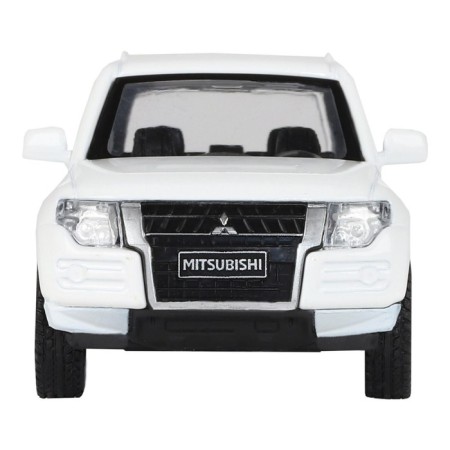 Metal machine Mitsubishi Pajero 4wd Turbo 1:43, inertia, doors open, white color-4