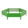 The flowerbed is galvanized, D = 100 cm, h = 15 cm, bright green, Greengo
