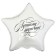 Foil balloon 18 "Best Man" in the form of a star, with a substrate